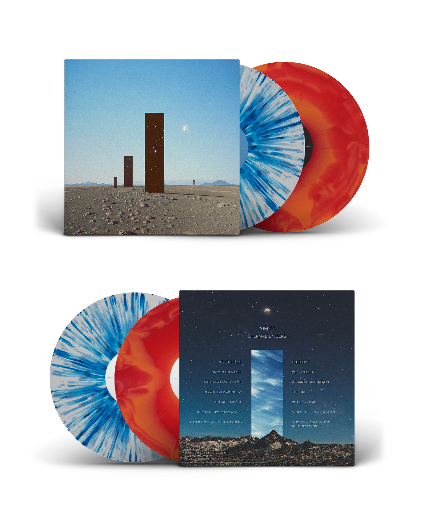 Eternal Embers Vinyl - 2nd Press (Limited Edition Blue White Splatter + Tangerine Sunburst)
