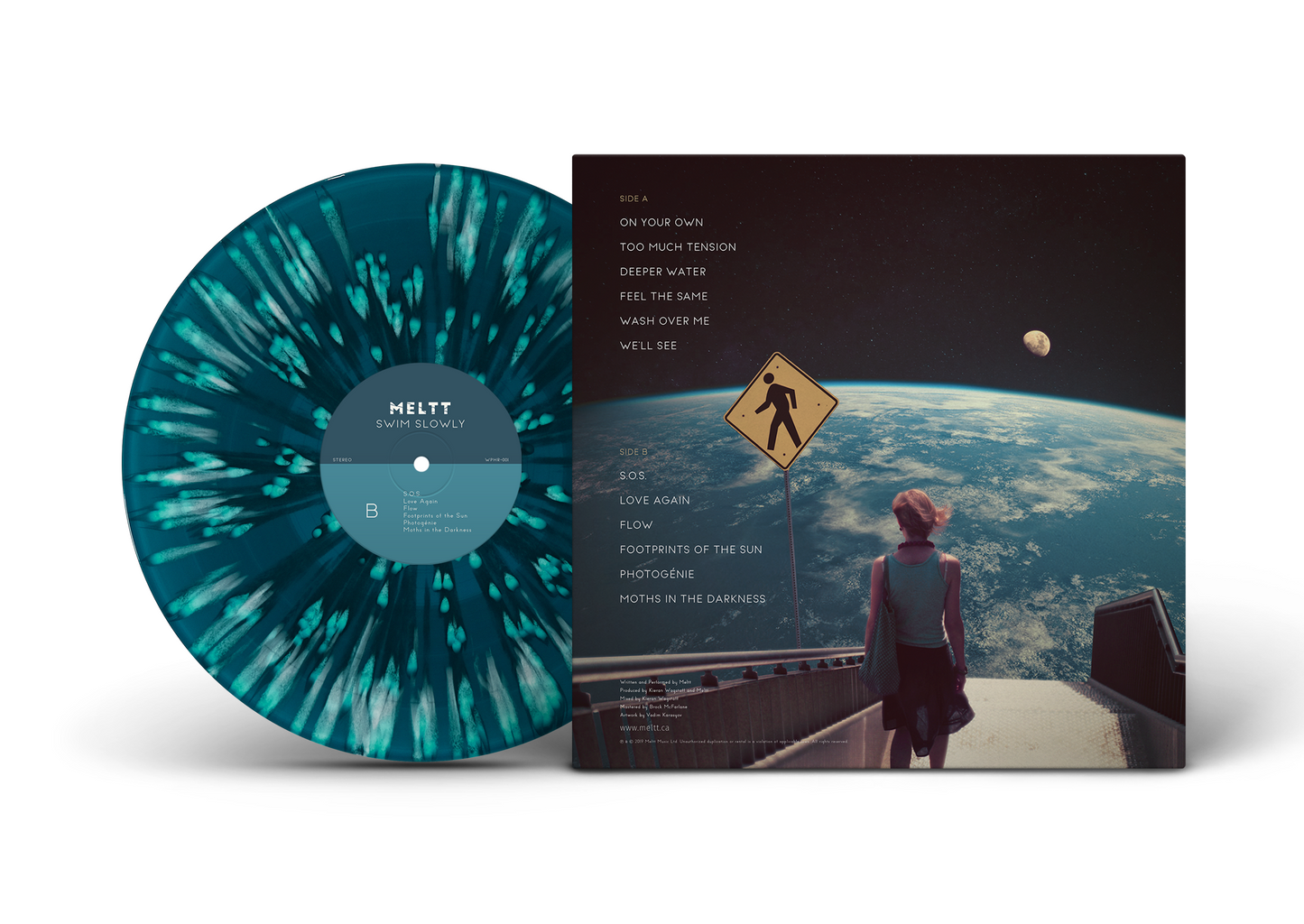 Swim Slowly Vinyl + Shirt Bundle