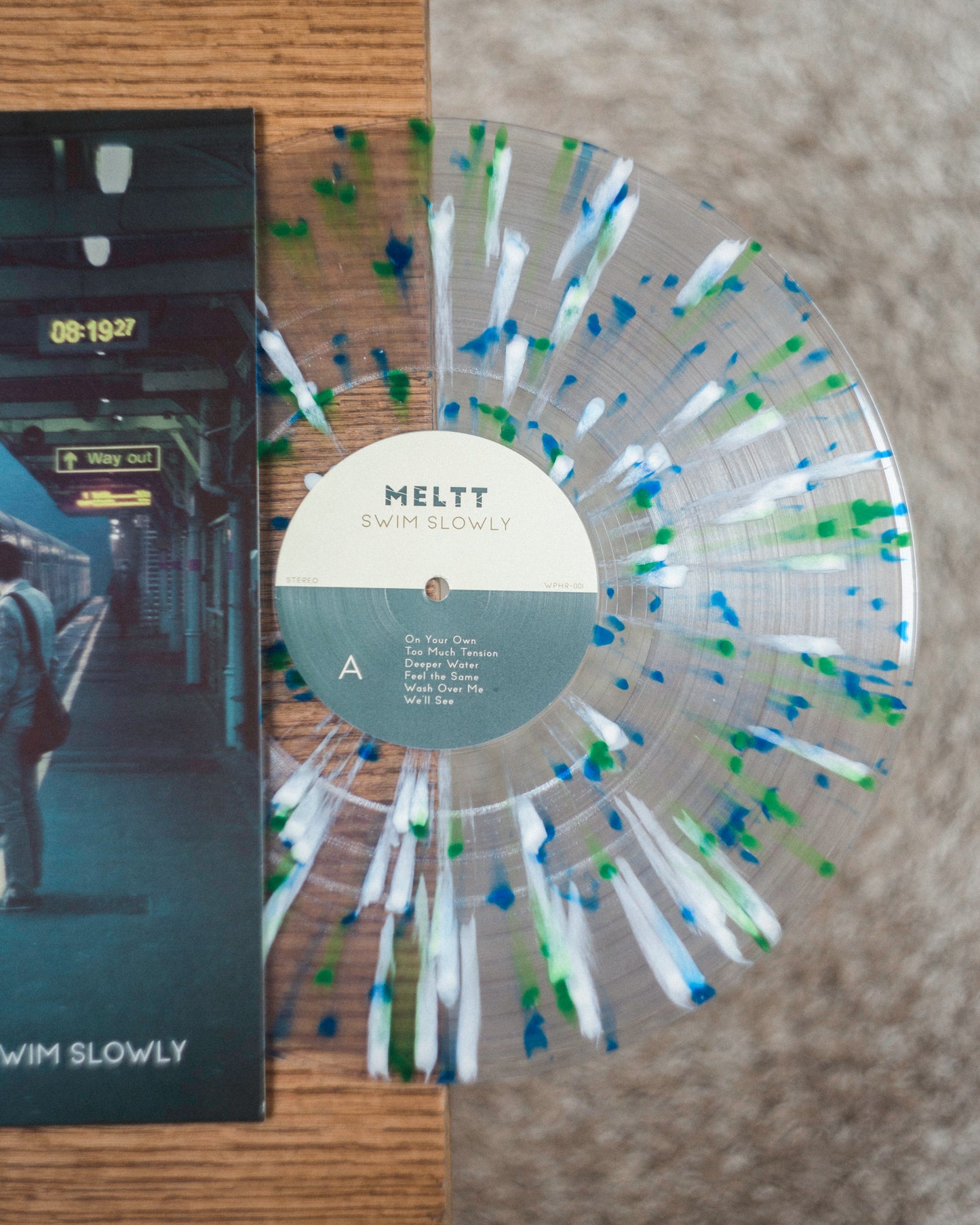 4th Press Limited Edition 12" Clear+White+Blue+Green Splatter Vinyl